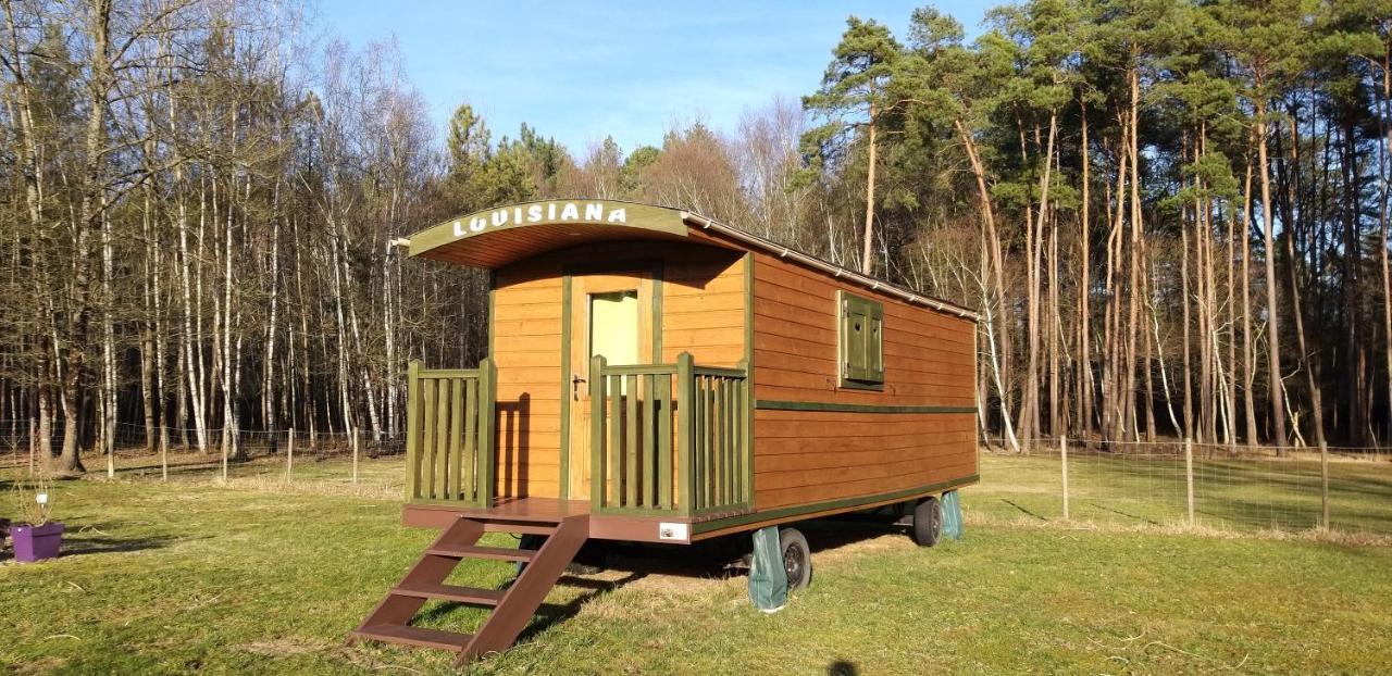 Roulottes Du Chalet Des Pins Rougeou ภายนอก รูปภาพ