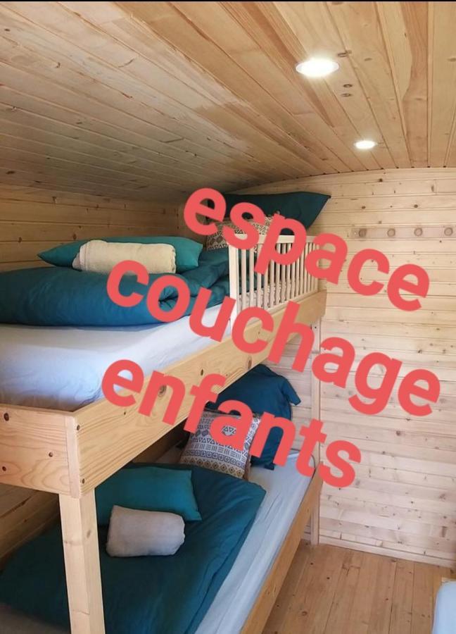 Roulottes Du Chalet Des Pins Rougeou ภายนอก รูปภาพ